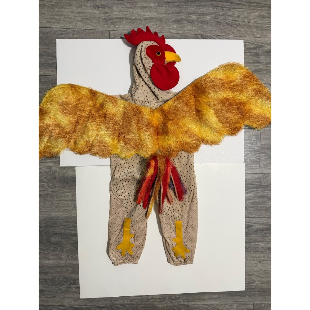 Chosun International Kids Rooster Costume 2T-3T Jumpsuit Hooded Wings Halloween